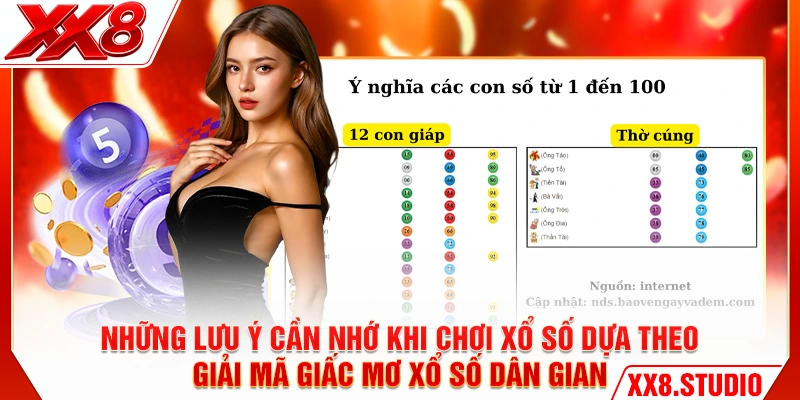 Những lưu ý cần nhớ khi chơi xổ số dựa theo giải mã giấc mơ xổ số dân gian